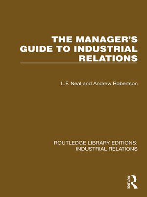 cover image of The Manager's Guide to Industrial Relations